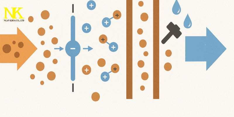 Nguyên lý làm việc bo lọc bụi tĩnh điện