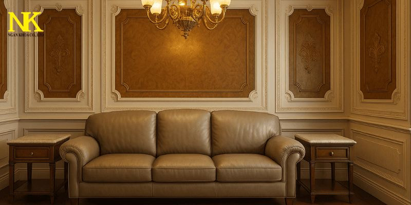 nội thất phòng khách tân cổ điển