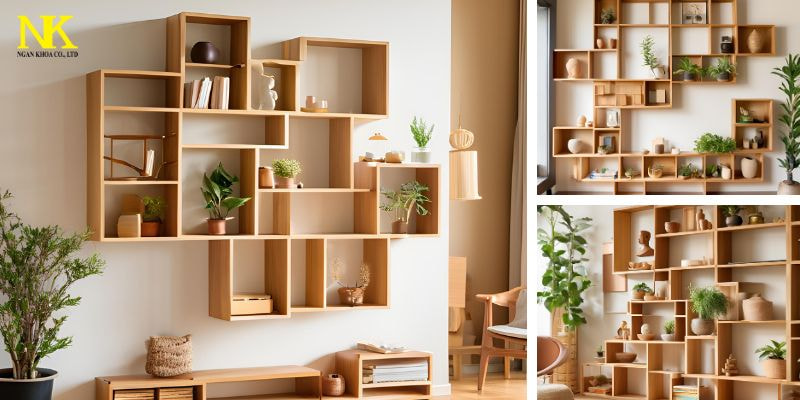 kệ gỗ trang trí
