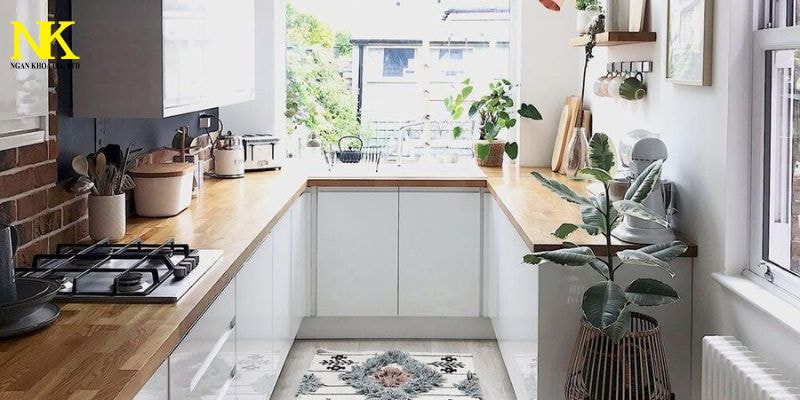 không gian bếp hiện đại